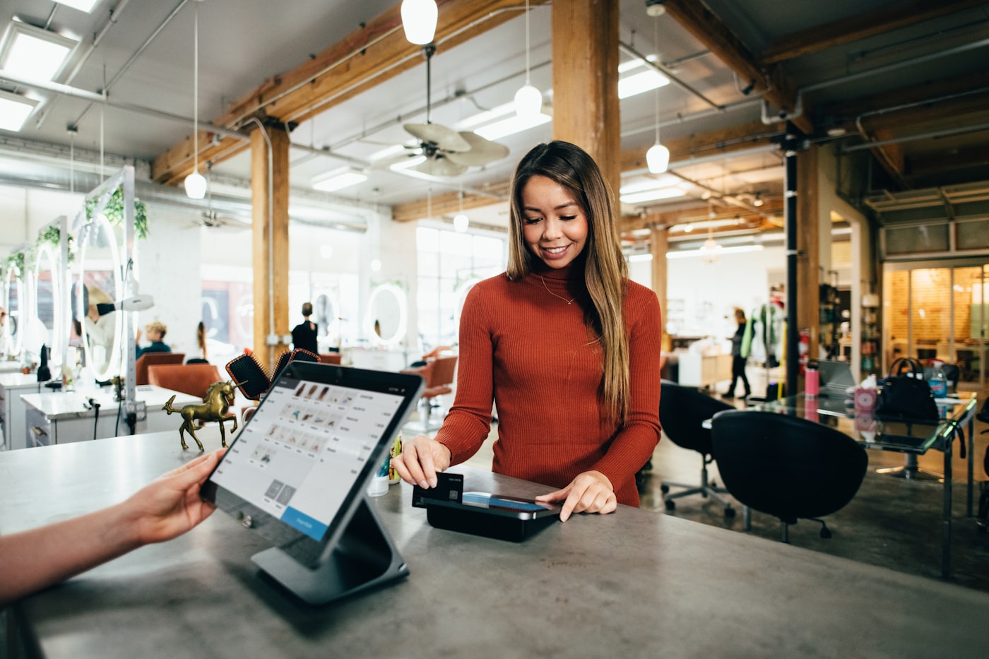 Cashier at POS